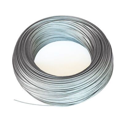 1x7 Galvanized Steel Wire Rope 0.6mm-3.0mm High Tensile Wire Rope For Hanging / Pulling Wire — image 3