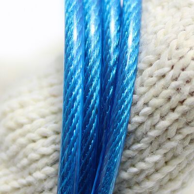 2mm 3mm 5mm PVC Coated Steel Wire Rope Colorful Plastic Coated Galvanized Steel Cable — image 3