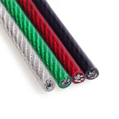 Galvanized Plastic Coated Steel Wire Rope 10mm 12mm 1x7 7x7 1x19 7x19 — image 3