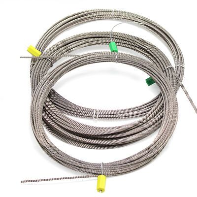 7x7 Stainless Steel Wire Rope SS304 316 0.5mm-6mm Steel Cable For Clothesline / Fence — image 3