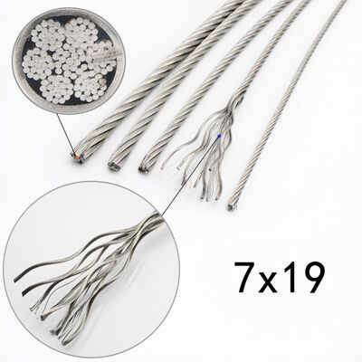 7x19 Stainless Steel Wire Rope 0.8mm-14mm 304 Stainless Steel Wire Cable For Fishing Industrial — image 2