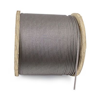 304 316 Stainless Steel Wire Rope AISI 7x7 3.0 4.0 5mm Stainless Steel Cable