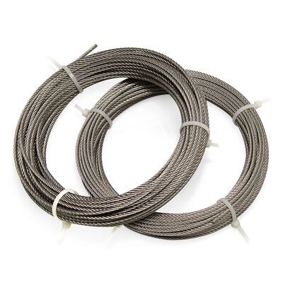 304 316 Stainless Steel Wire Rope AISI 7x7 3.0 4.0 5mm Stainless Steel Cable — image 2