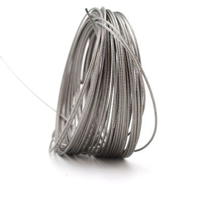 1x7 Stainless Steel Wire Rope 1mm 1.5mm 2mm Aisi 304 316 Stainless Steel Wire Cable — image 2