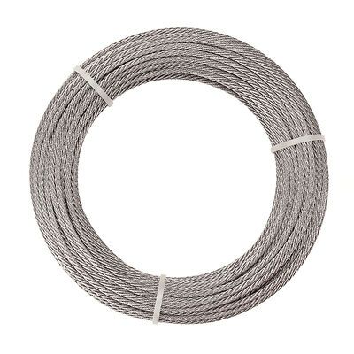 SUS304 316 Stainless Steel Wire Rope 1.5mm 2.0mm 2.5mm 1x19 Stainless Steel Cable