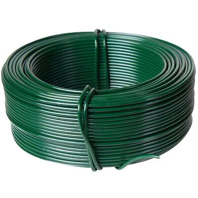 Garden Plant Training Wire Soft Garden Metal Wire Green Plastic Coated Garden Wire 2mm 1mm 1.5mm — image 2