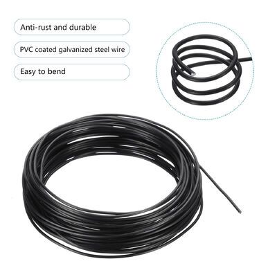 Plant Twist Tie Garden Wire Coated Garden Training PVC Coated Galvanised Tie Wire — image 2