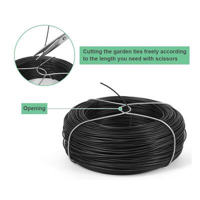 Plant Twist Tie Garden Wire Coated Garden Training PVC Coated Galvanised Tie Wire — image 4