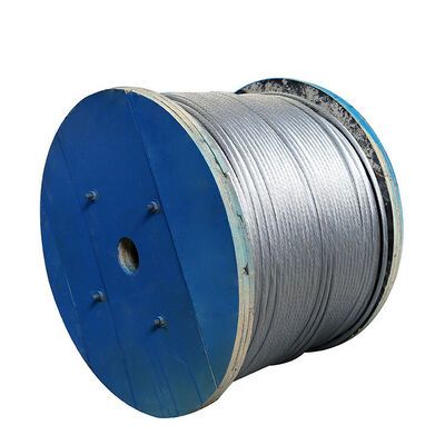 Zinc Coated Steel Wire Strand 4mm 6mm 8mm 1x19 Galvanised Stay Wire For Agricultural Greenhouses