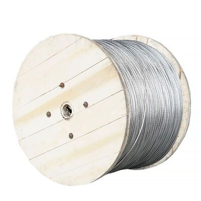 7x0.33 Zinc Coated Steel Wire Strand , 7 Strand Fiber Optic Cable For Stretch Telecommunications