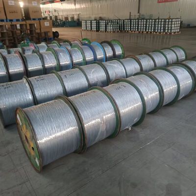 7x0.33 Zinc Coated Steel Wire Strand , 7 Strand Fiber Optic Cable For Stretch Telecommunications — image 2