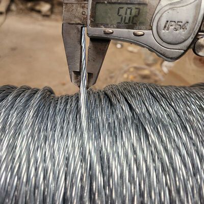 7x0.33 Galvanized Steel Wire Strand 1.0mm 7 Strand Wire Rope Strand For Fiber Optic Cable — image 4