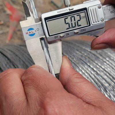 1*7 Hot Dipped Galvanized Steel Wire Rope 3.0mm 4.2mm 4.8mm Zinc Coated Steel Wire For Planting — image 2