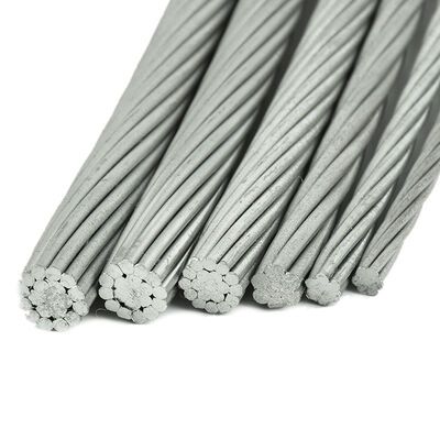 1x19 Hot Dipped Galvanized Steel Strand 4.2mm 5.0mm 6.0mm Carbon Steel Drawn Wire Strand
