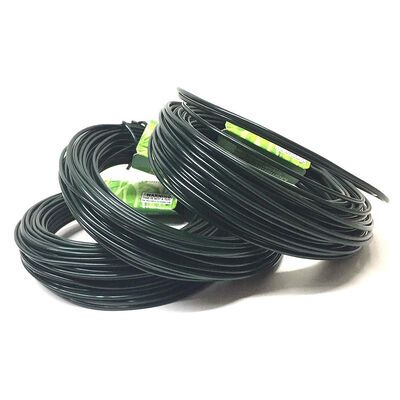 Green 1mm 2mm Plastic Coated Garden Wire , PVC Coated Tie Wire Strap Bonsai Outlet Cable — image 3
