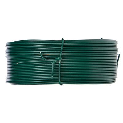 Green 1mm 2mm Plastic Coated Garden Wire , PVC Coated Tie Wire Strap Bonsai Outlet Cable — image 4