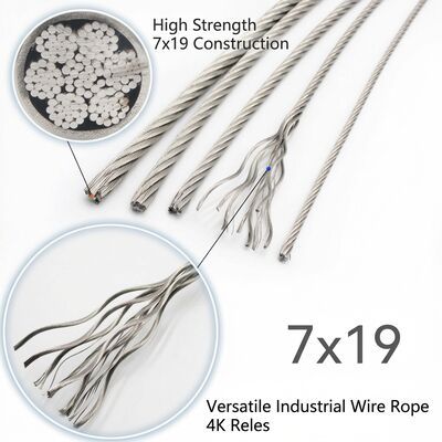 Architectural 1x19 316 Stainless Steel Wire Rope 2-12mm Cable for Facade Canopy Structure — image 2