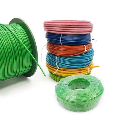 Black PVC Coated Galvanized Steel Wire Rope 7x7 4mm Bike Lock Security Cable