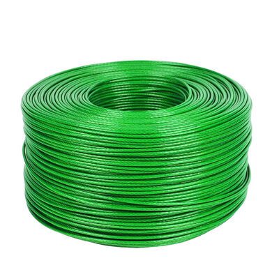Black PVC Coated Galvanized Steel Wire Rope 7x7 4mm Bike Lock Security Cable — image 4