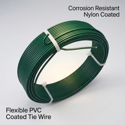 UV Resistant PE Coated Galvanized Steel Wire Rope 1x7 2.5mm for Greenhouse Vine Trellis