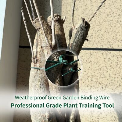 1.4mm Green PVC Coated Soft Plant Twist Tie Garden Wire 30m Reel for Plant Training — image 2