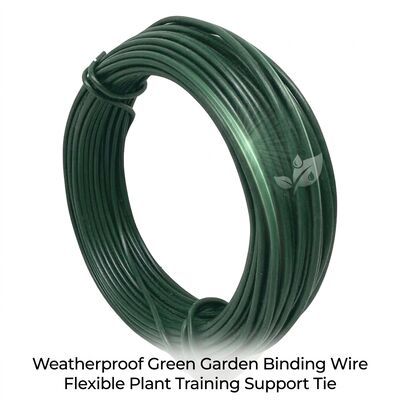 2.0mm Paper Coated Galvanized Twist Tie Wire for Vegetable Garden Tomato Support — image 3