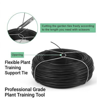 PVC Coated Steel Garden Wire Rope 3mm 7x7 Strand for Climbing Plant Trellis Basket