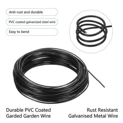 Bonsai Green PVC Coated Training Wire 1.5mm 2.0mm 2.5mm Soft Garden Craft Wire