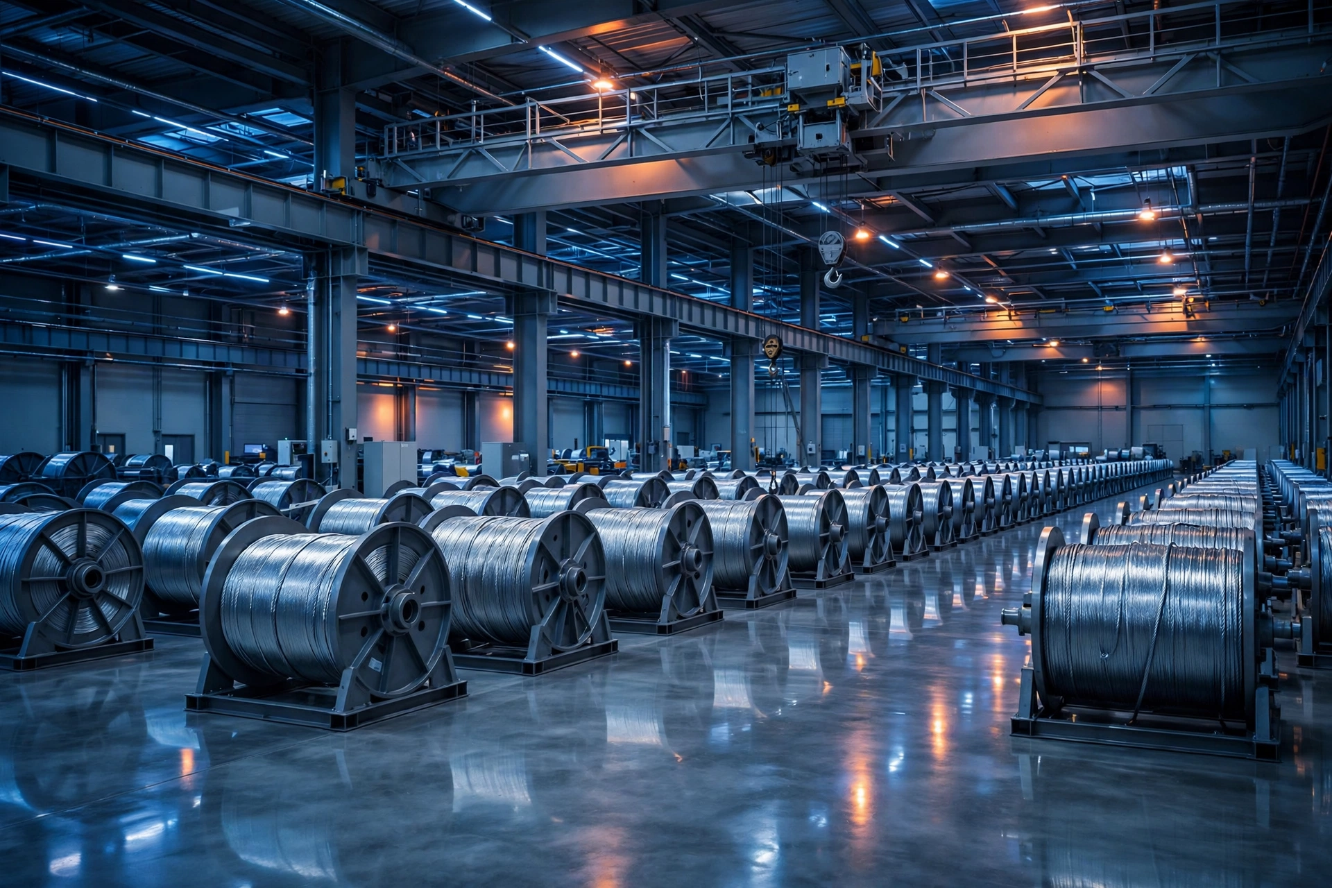 CSW steel wire rope factory with large reels